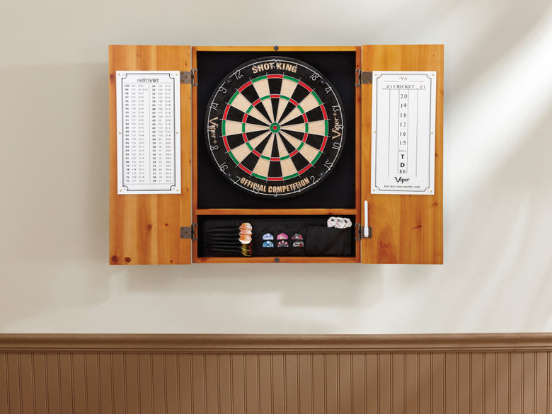 Viper Metropolitan Oak Steel Tip Dartboard Cabinet