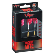 Viper Mighty Mite dart set box displaying three pink darts with white stars and gold barrels