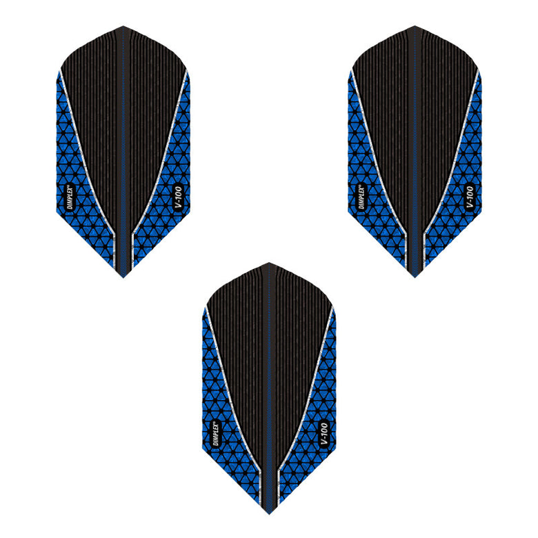 Viper Dimplex Dart Flights Slim Metallic Royal Blue V-100 Series