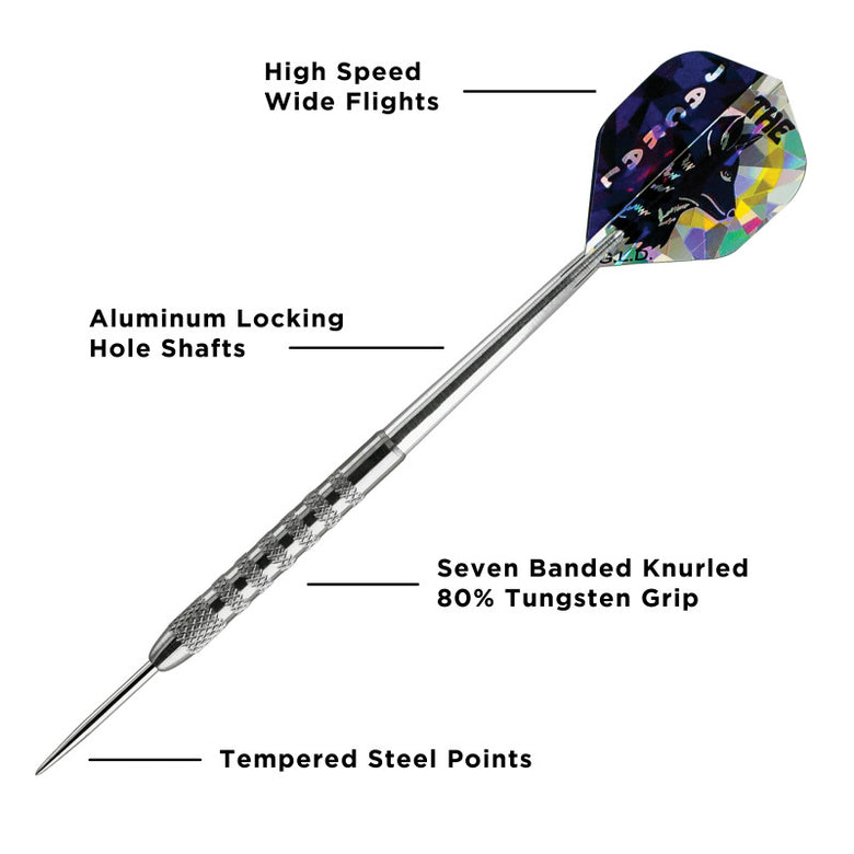 Viper Jackal 80% Tungsten Steel Tip Darts 23 Grams In Wallet