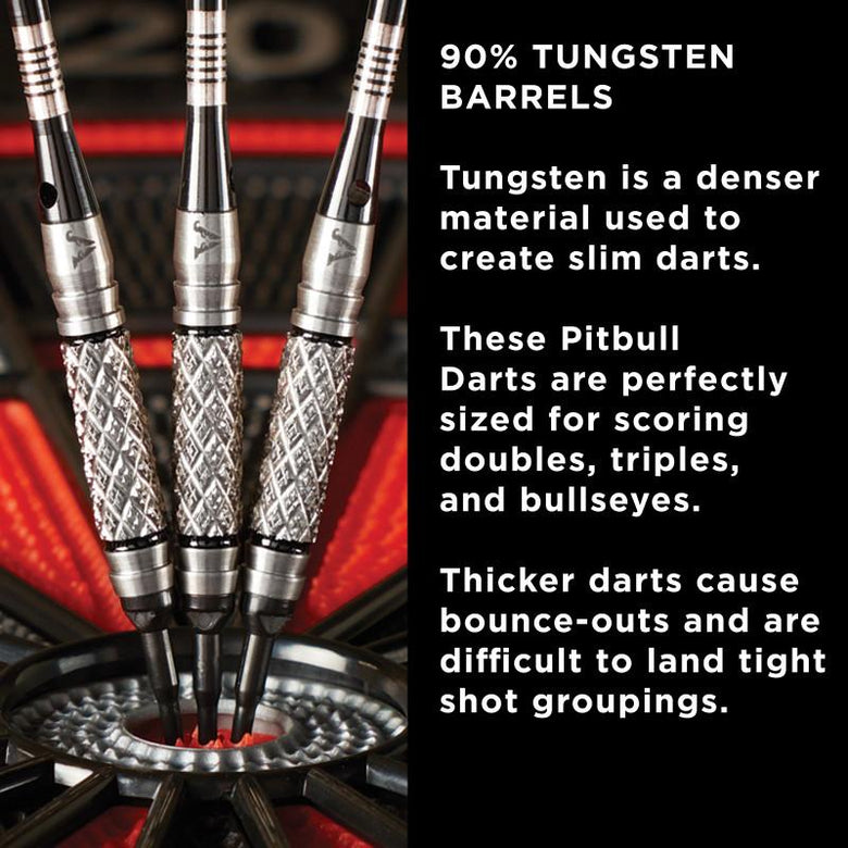 Viper Pitbull Darts 90% Tungsten Soft Tip Darts Diamond Cut and Shark Fin Barrel 18 Grams Soft-Tip Darts Viper 