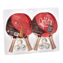 Load image into Gallery viewer, Viper Two Star Tennis Table Four Racket and Six Ball Set Table Tennis Accessories Viper 
