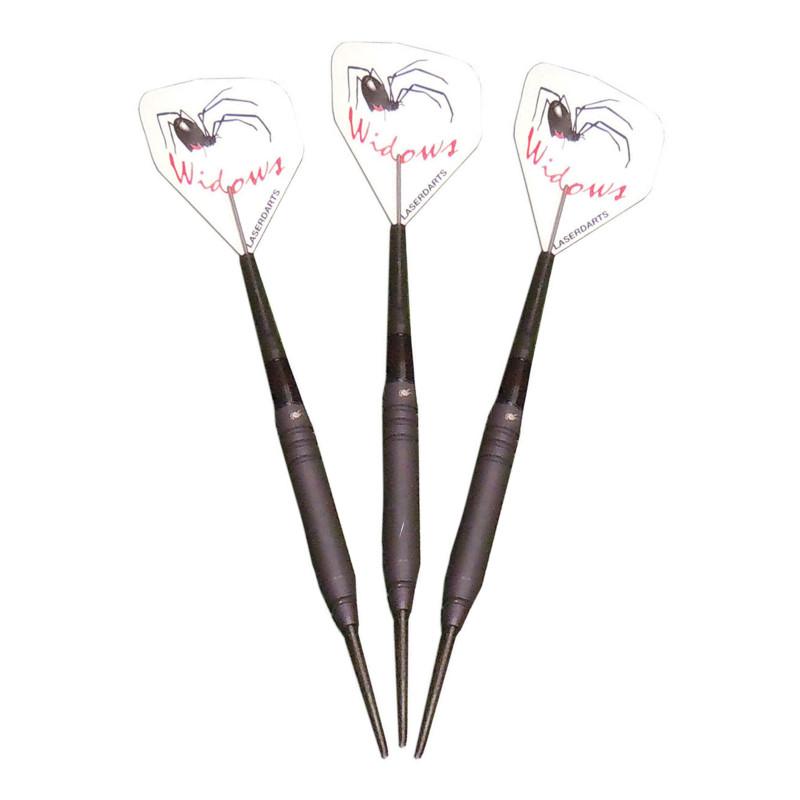 Laserdarts Black Widows Fixed Point Smooth Steel Tip Steel-Tip Darts Laserdarts 