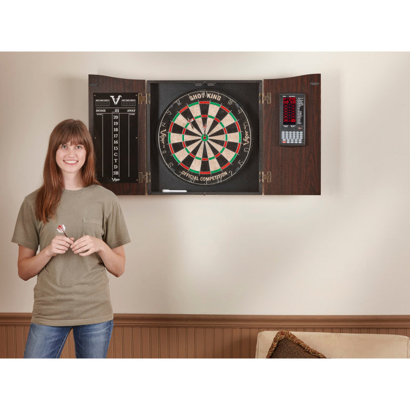 Viper Vault Deluxe Dartboard Cabinet with Pro Score