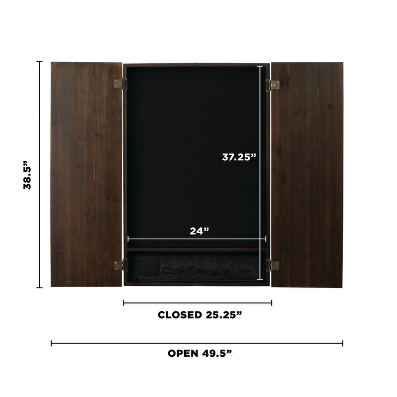 Viper Metropolitan Soft Tip Dartboard Cabinet Espresso