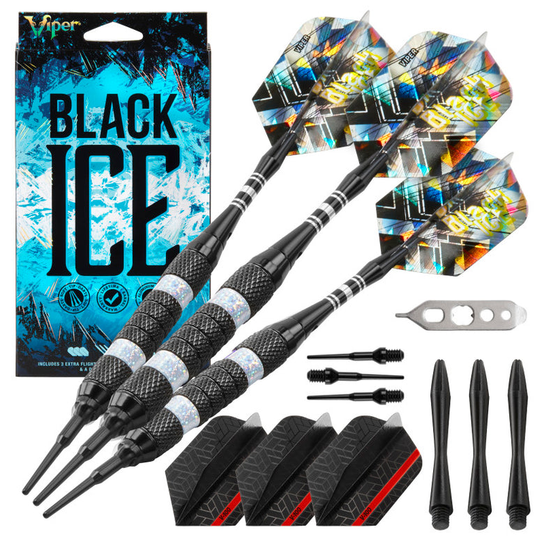 Viper Black Ice Silver Soft Tip Darts 18 Grams