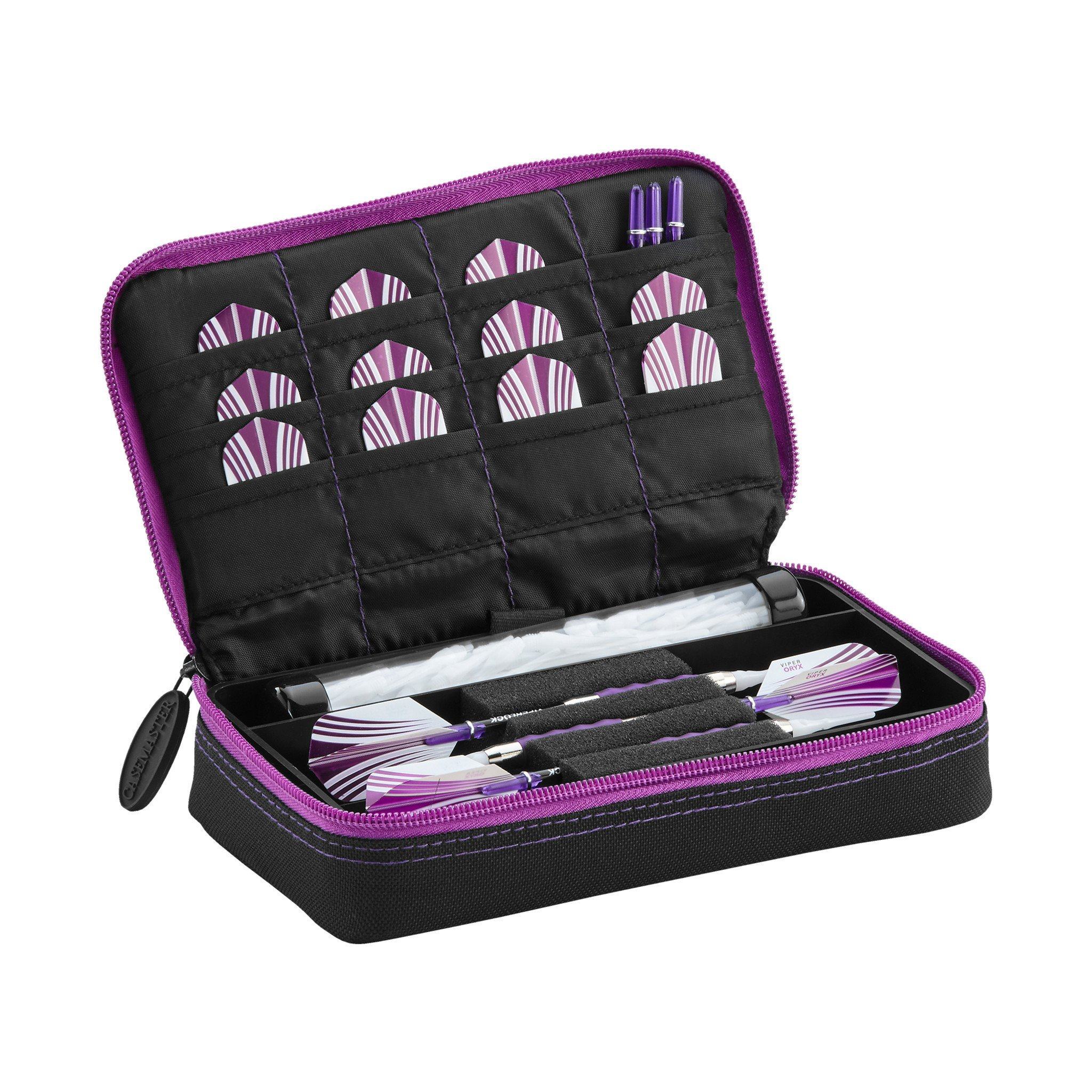 [REFURBISHED] Casemaster Plazma Dart Case Black with Amethyst Zipper Refurbished Refurbished GLD Products 