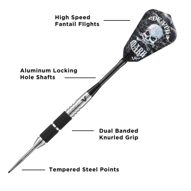 Viper Desperado 80% Tungsten Steel Tip Darts Iron Cross 24 Grams