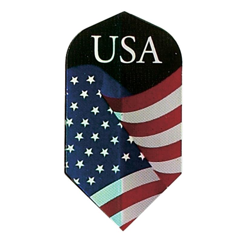 V-75 Poly Royal Hard Flights Slim American Flag Dart Flights Viper 