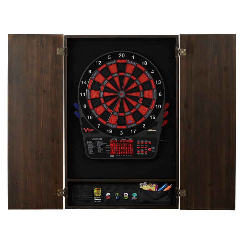 Viper Metropolitan Soft Tip Dartboard Cabinet Espresso