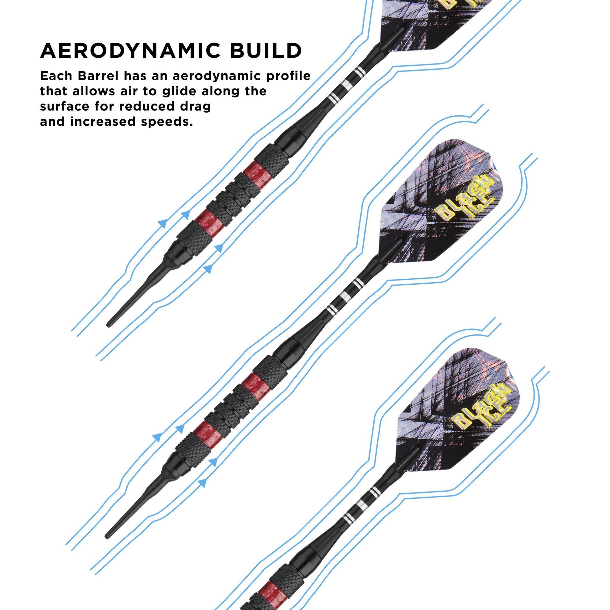 [REFURBISHED] Viper Black Ice Red Soft Tip Darts Refurbished Refurbished GLD Products 