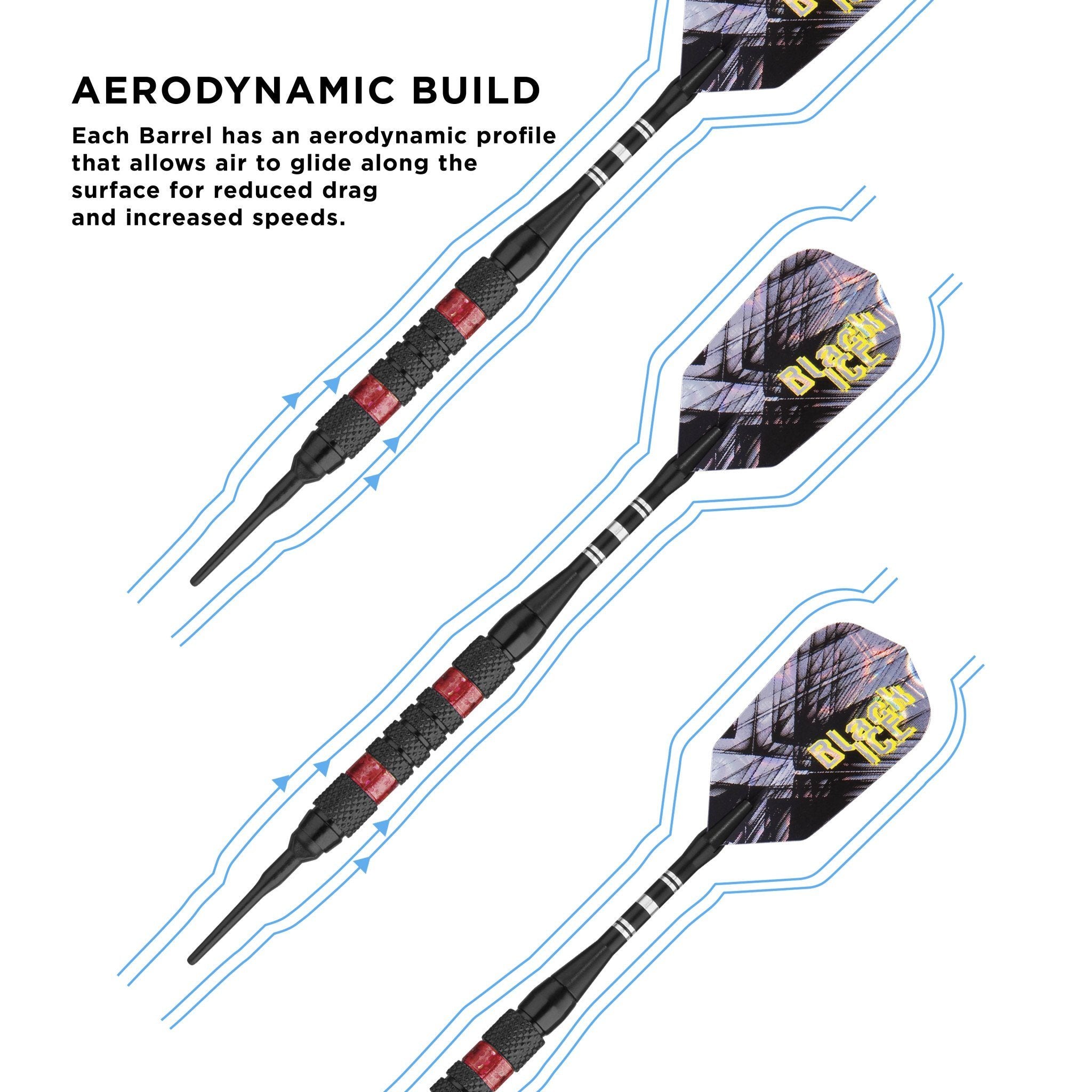 [REFURBISHED] Viper Black Ice Red Soft Tip Darts Refurbished Refurbished GLD Products 