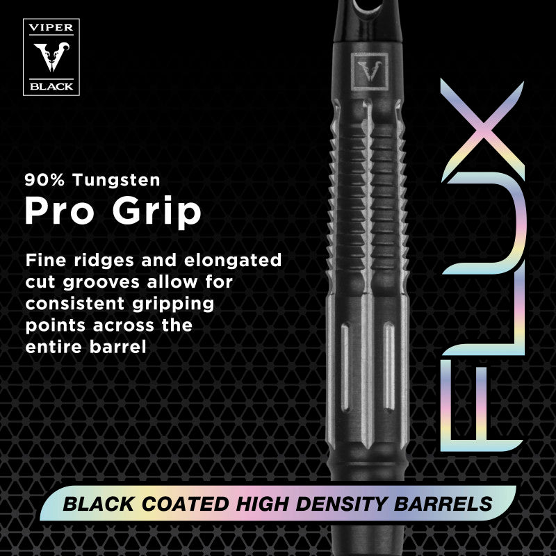 Viper Black Flux 90% Tungsten Steel or Soft Tip Conversion Darts Black/Silver 20 Grams