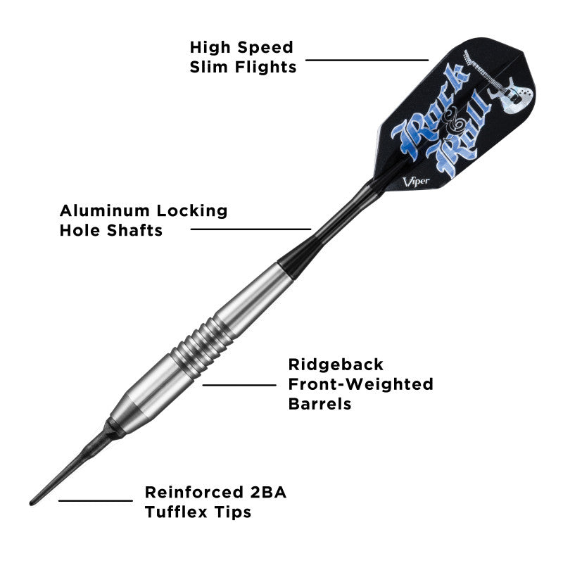 Viper Underground Rock & Roll Soft Tip Darts 18 Grams