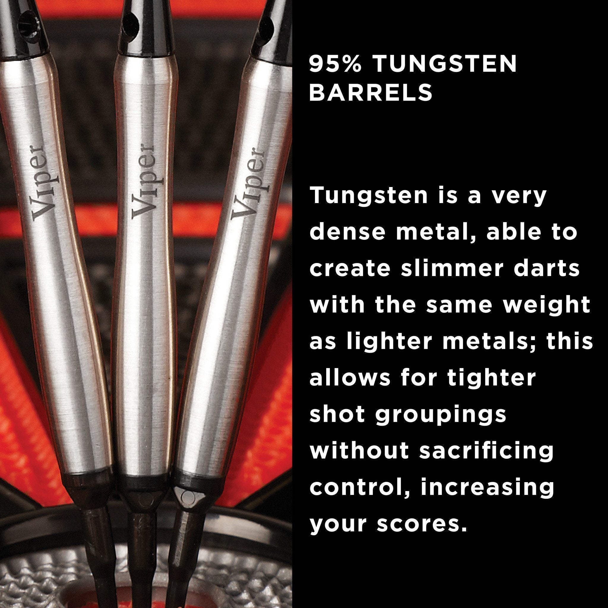 [REFURBISHED] Viper Sinister Darts 95% Tungsten Soft Tip Darts Tapered Barrel 18 Grams Refurbished Refurbished GLD Products 