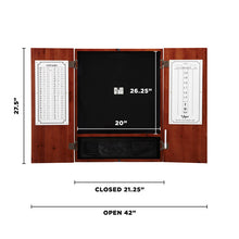 Load image into Gallery viewer, Viper Metropolitan Cinnamon Steel Tip Dartboard Cabinet
