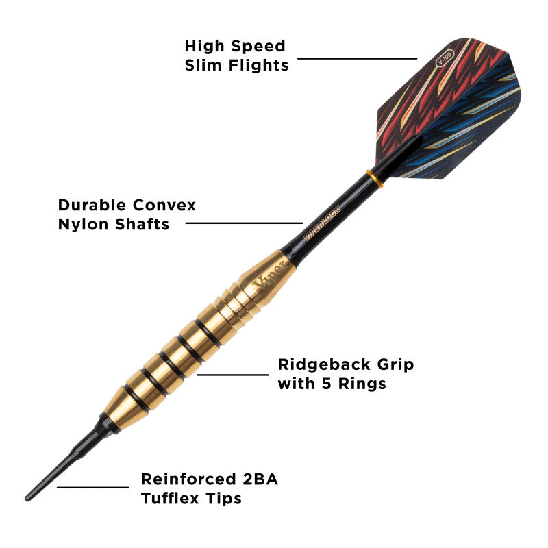 Viper Elite Brass Soft Tip Darts 20 Grams