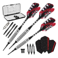 [REFURBISHED] Viper Bully Darts 80% Tungsten Soft Tip Dart Set 5 Knurled Rings 18 Grams Refurbished GLD Products