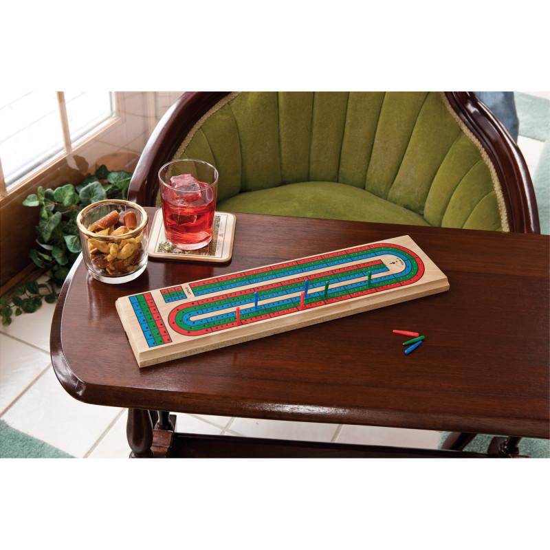 Mainstreet Classics Wooden Barony Cribbage Board Game Set Mainstreet Classics 