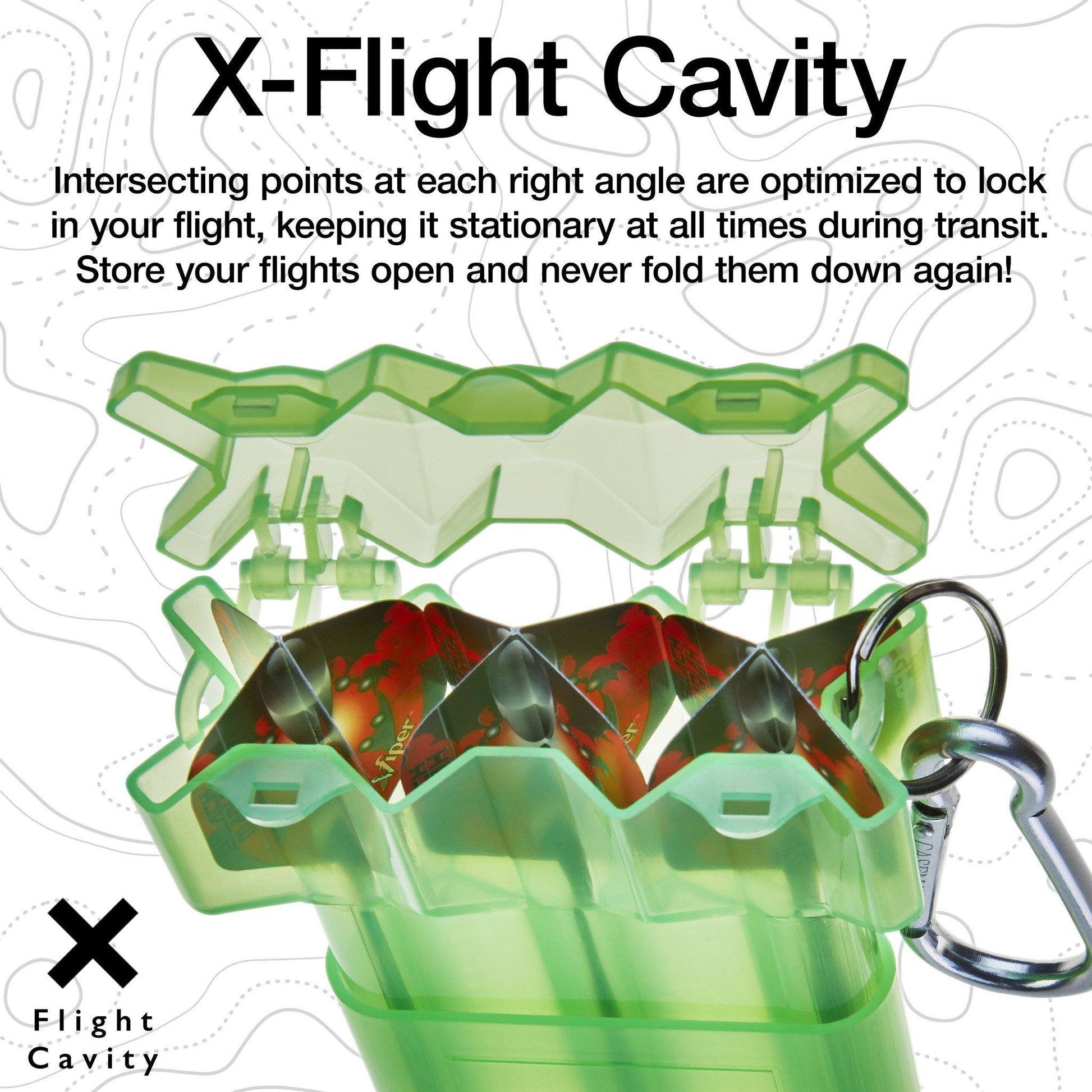 [REFURBISHED] Casemaster Nomad Adjustable Dart Case Neon Green Refurbished Refurbished GLD Products 