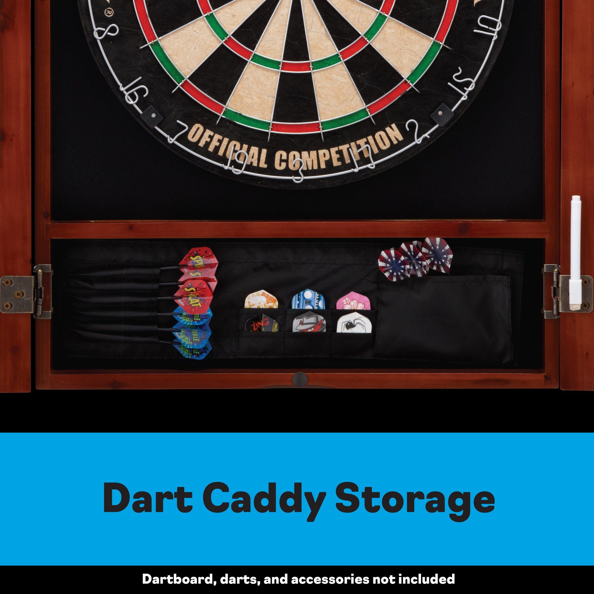 [REFURBISHED] Viper Metropolitan Cinnamon Steel Tip Dartboard Cabinet Refurbished Refurbished GLD Products 