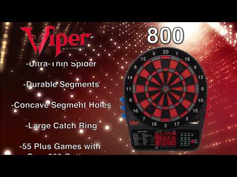 Viper 800 - Diana de dardos electrónica, marcador extendido para cricket  español, tamaño reglamentario para juego de torneo, agujeros de segmento de
