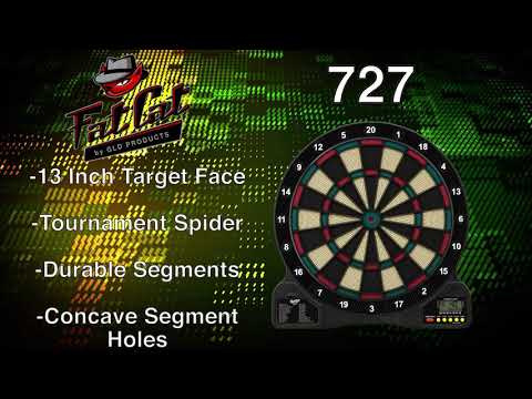 Fat Cat 727 Electronic Dartboard, 13.5" Compact Target - GLD Products