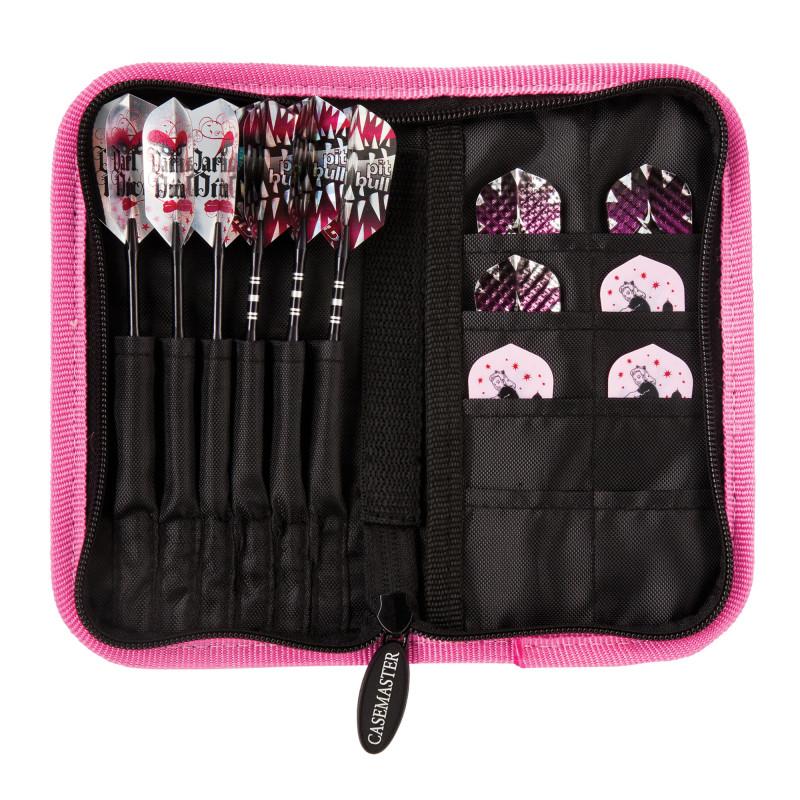 Casemaster Deluxe Pink Nylon Dart Case Dart Cases Casemaster 