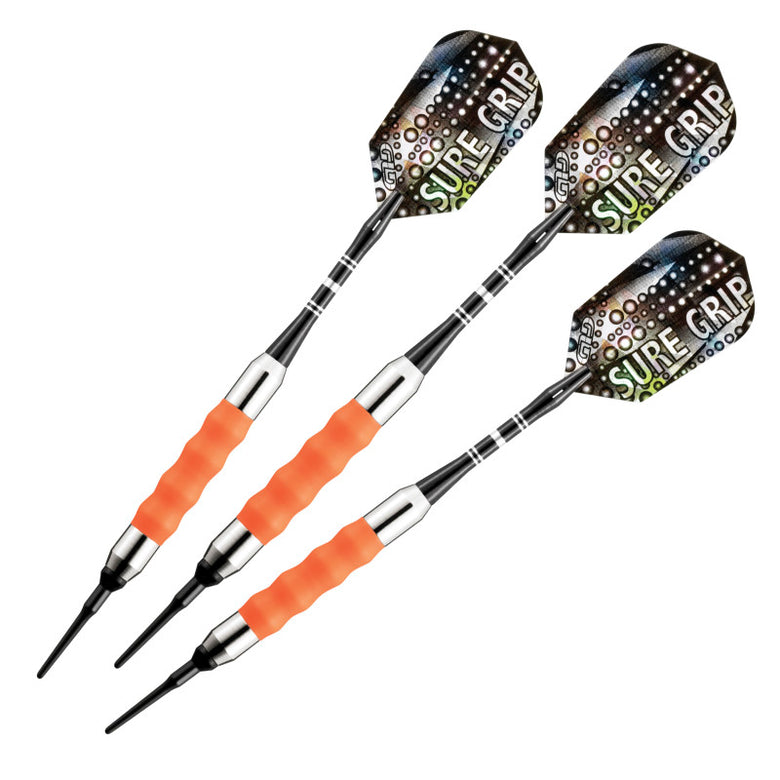 Viper Sure Grip Soft Tip Darts 18 Grams, Orange Accessory Set