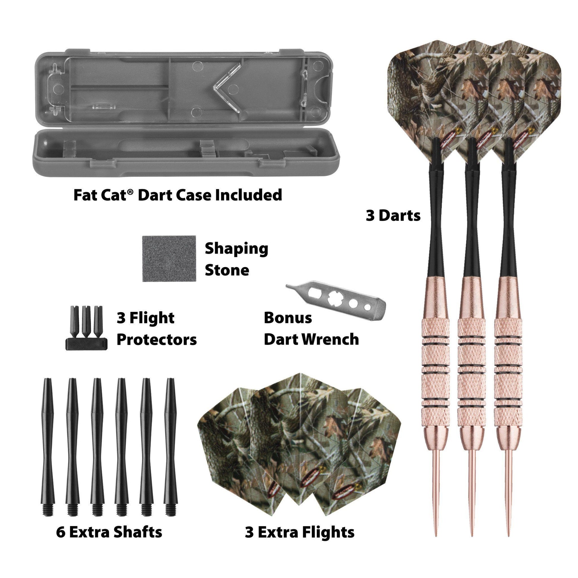 [REFURBISHED] Fat Cat Realtree Hardwoods HD Steel Tip Darts 23 Grams Refurbished Refurbished GLD Products 
