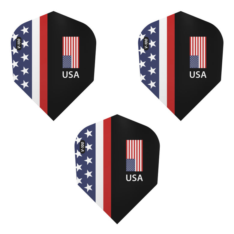 V-100 Dart Flights Standard American Flag USA