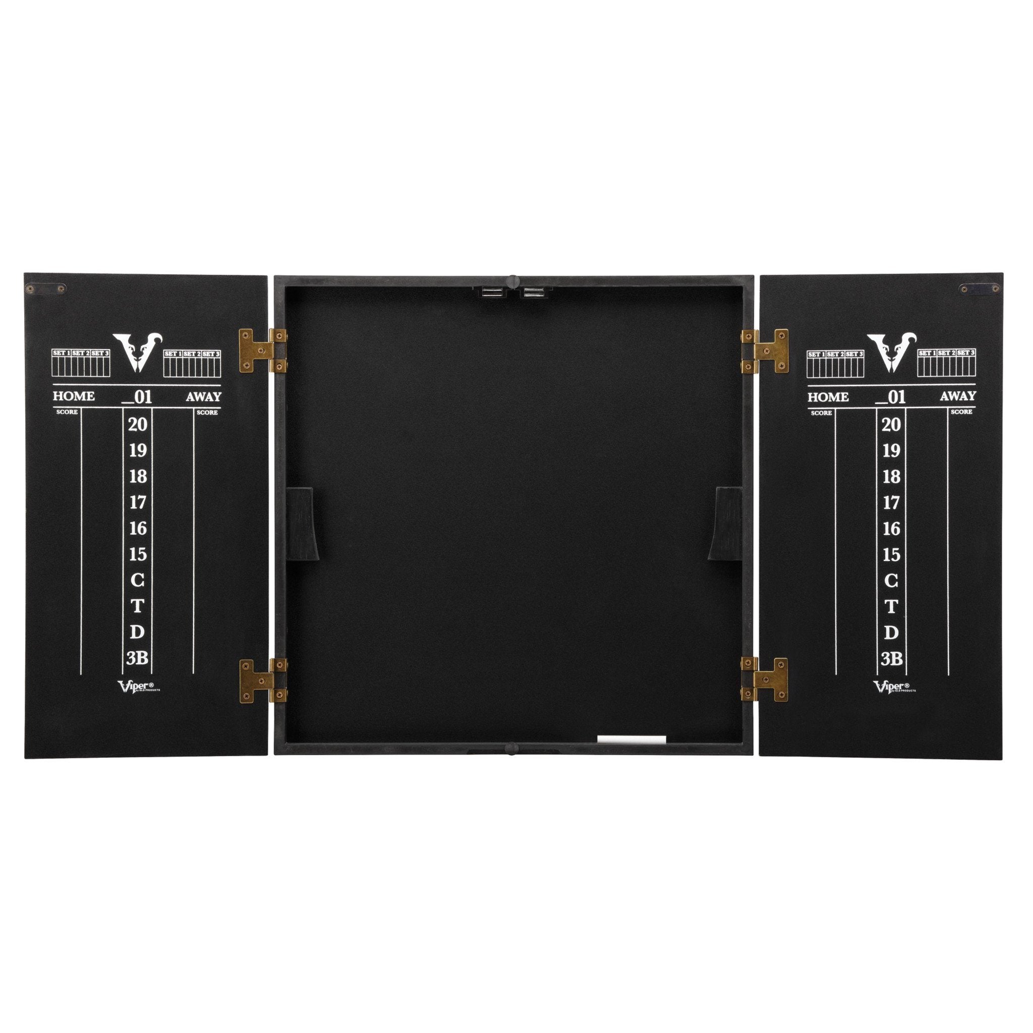 [REFURBISHED] Viper Hideaway Dartboard Cabinet with Reversible Traditional and Baseball Dartboard Refurbished Refurbished GLD Products 