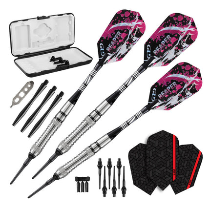 Viper Grim Reaper 80% Tungsten Soft Tip Darts Grooved Barrel 18 Grams