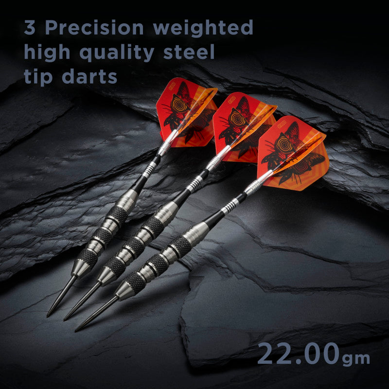 Viper The Freak Steel Tip Darts Knurled and Shark Fin Barrel 22 Grams