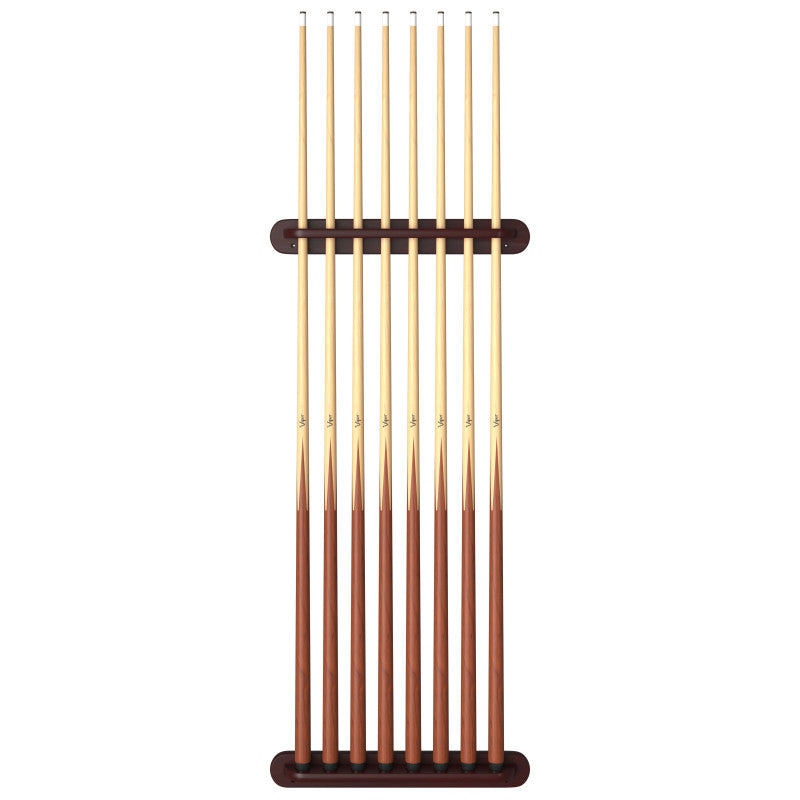 Viper Traditional Mahogany 8 Cue Wall Cue Rack