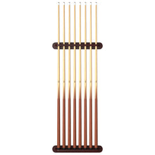 Load image into Gallery viewer, Viper Traditional Mahogany 8 Cue Wall Cue Rack
