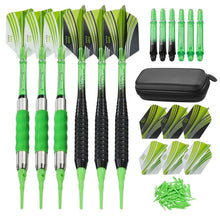 Load image into Gallery viewer, Casemaster Sentry Dart Case and Two Sets of Viper Soft Tip Darts 18 Grams Black/Green Soft-Tip Darts Viper 
