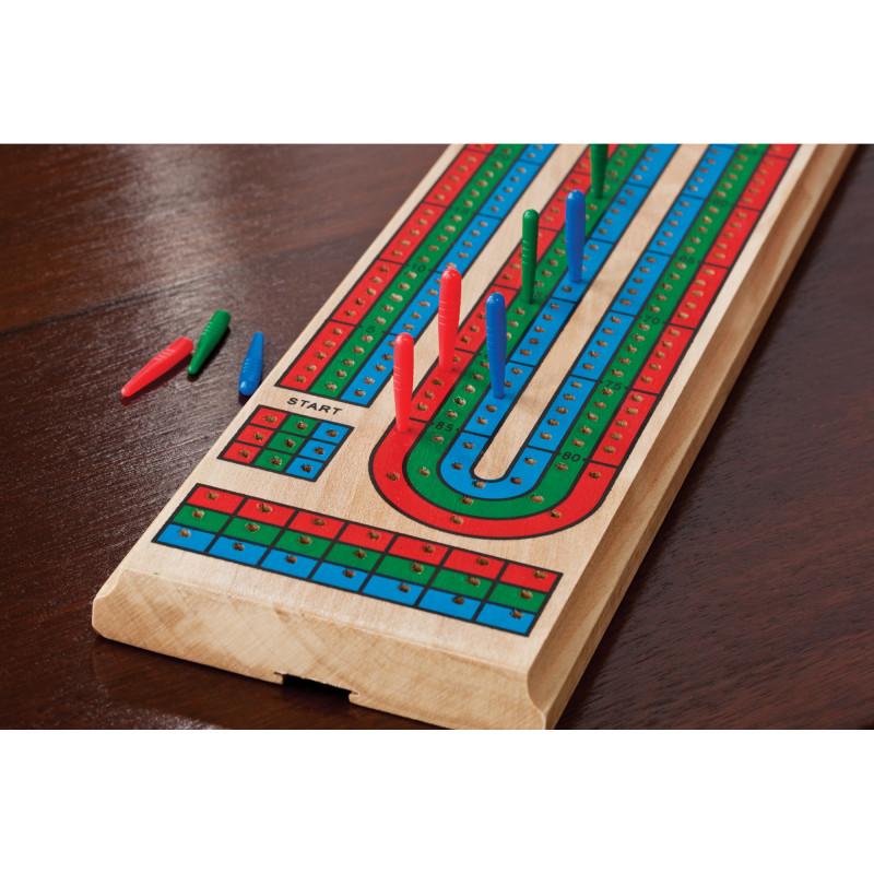 Mainstreet Classics Wooden Barony Cribbage Board Game Set Mainstreet Classics 