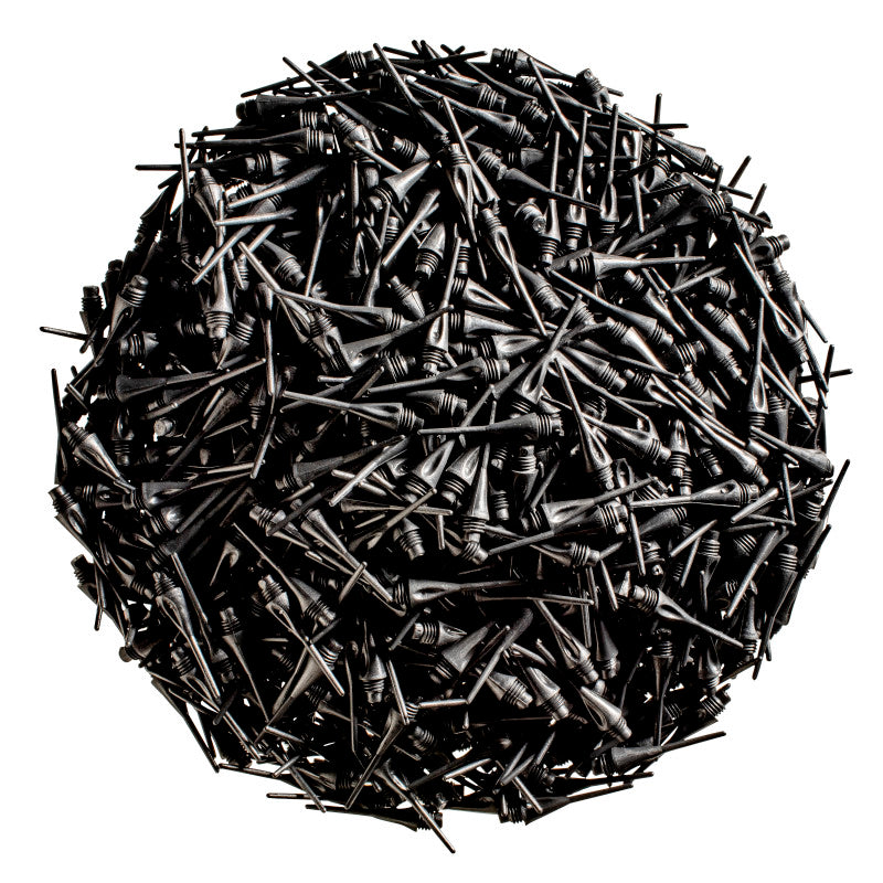 Viper Diamond Tips 1/4" Black 1000Ct Soft Dart Tips