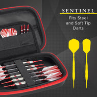[REFURBISHED] Casemaster Sentinel Dart Case with Red Zipper Refurbished Refurbished GLD Products 