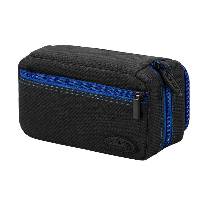 Casemaster Plazma Pro Dart Case Black with Sapphire Zipper and Phone Pocket Dart Cases Casemaster 