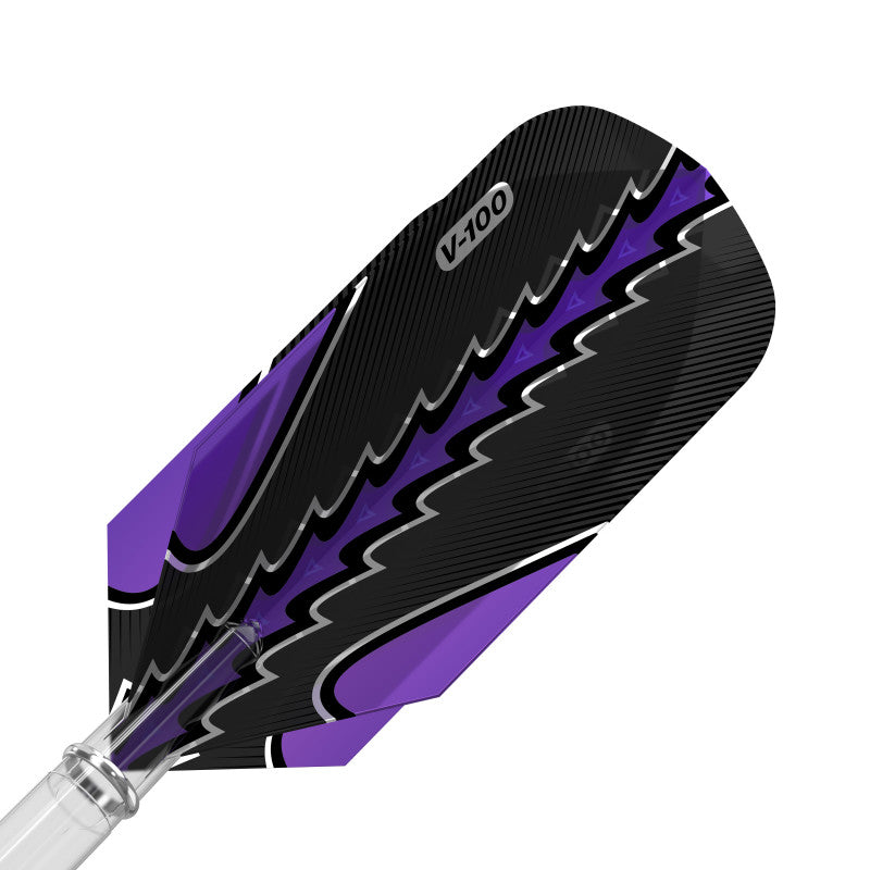 Viper Black Flux Dart Flights Slim Purple