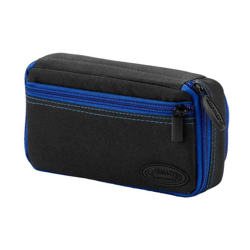 Casemaster Plazma Plus Dart Case Black with Sapphire Zipper and Phone Pocket Dart Cases Casemaster 