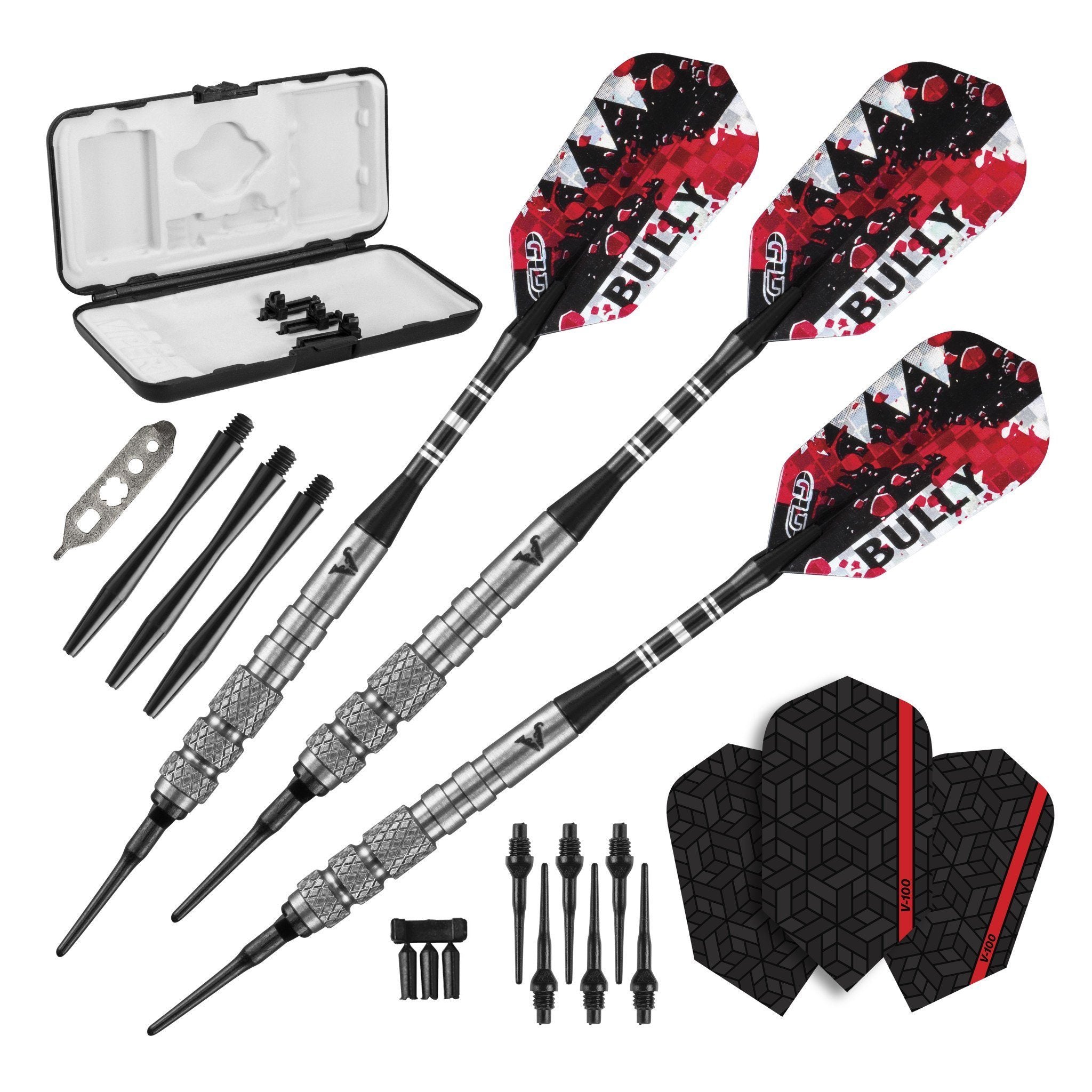 [REFURBISHED] Viper Bully Darts 80% Tungsten Soft Tip Darts 3 Knurled Rings 18 Grams Refurbished Refurbished GLD Products 