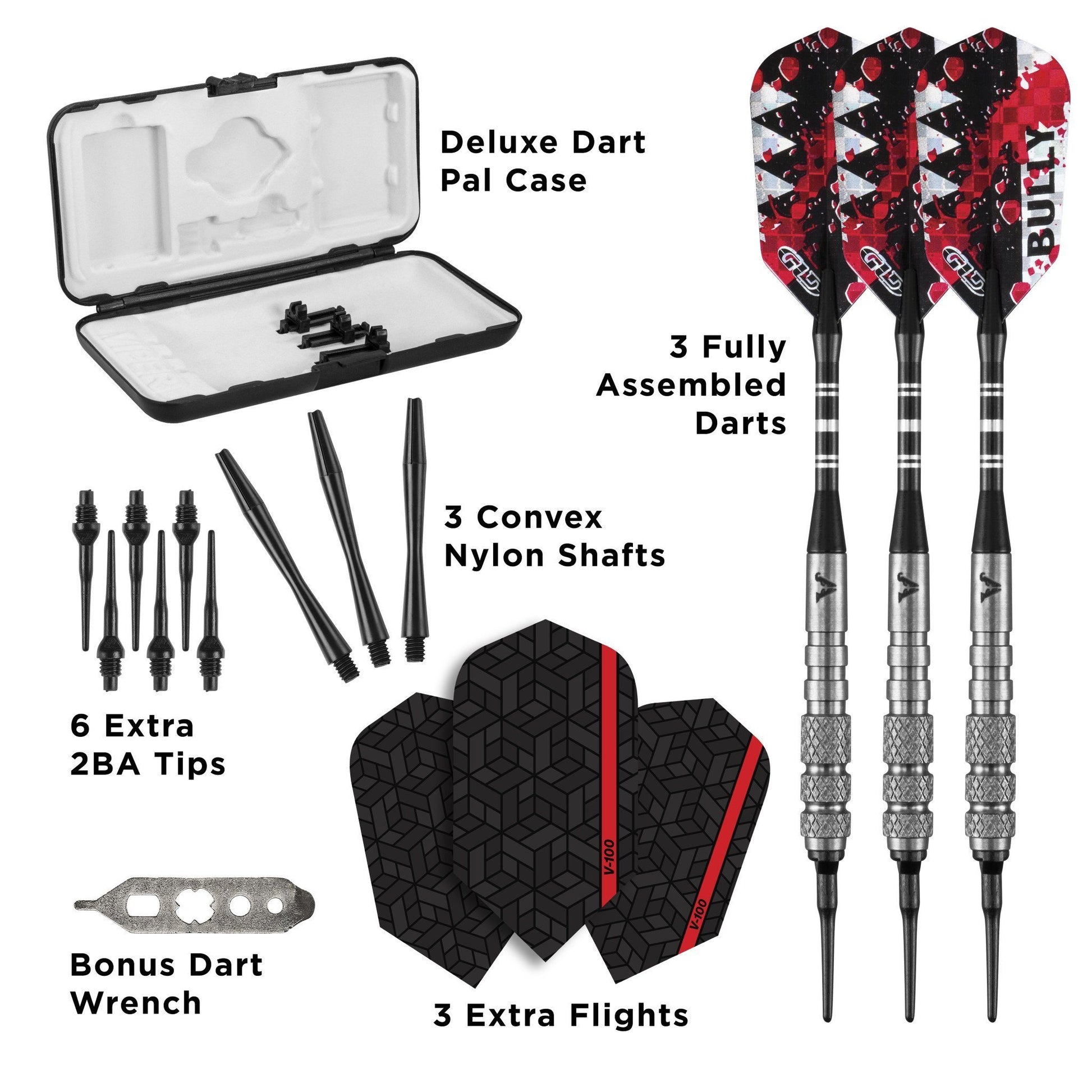 [REFURBISHED] Viper Bully Darts 80% Tungsten Soft Tip Darts 3 Knurled Rings 18 Grams Refurbished Refurbished GLD Products 