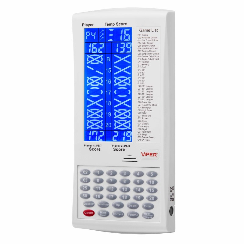 Viper ProScore Electronic Dart Scorer White