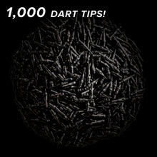 Load image into Gallery viewer, Viper Tufflex Tips SS 2BA Black 1000Ct Soft Dart Tips
