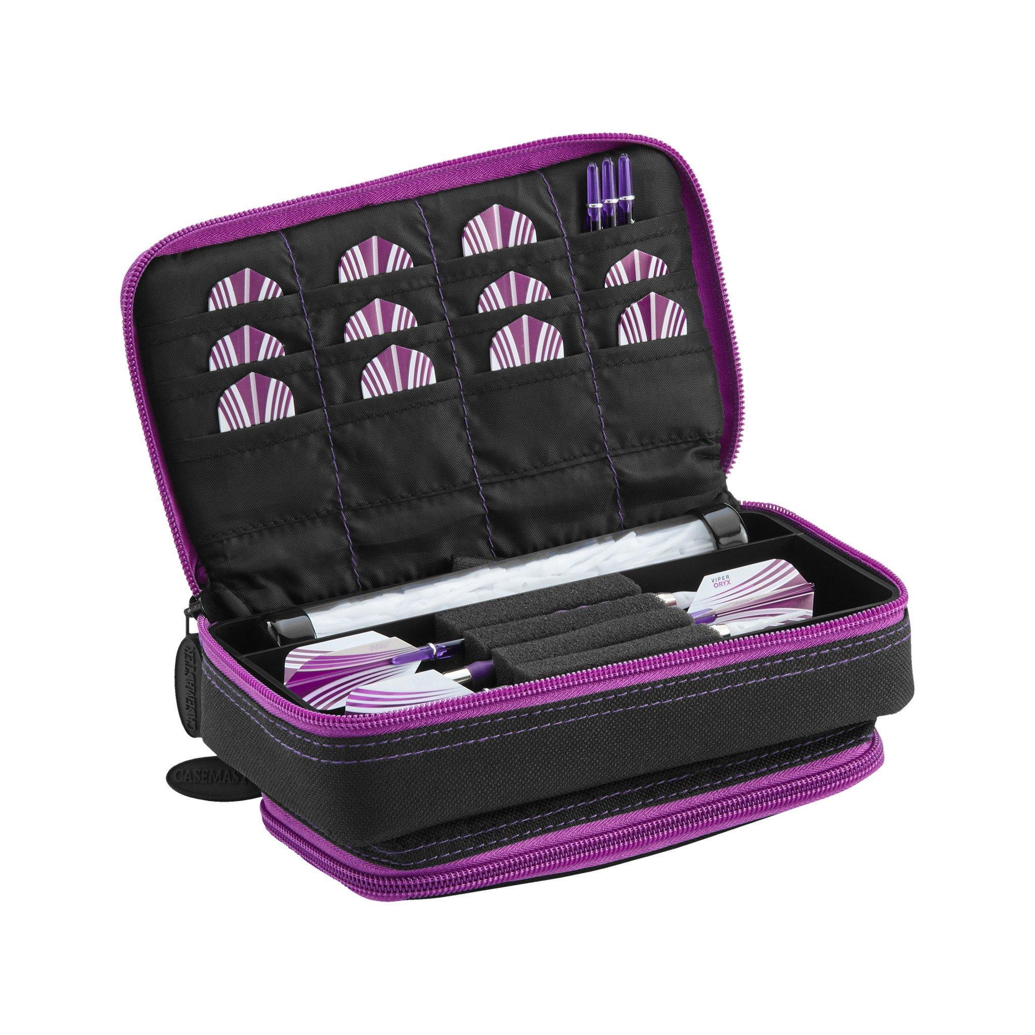 [REFURBISHED] Casemaster Plazma Plus Dart Case Black with Amethyst Zipper and Phone Pocket Refurbished Refurbished GLD Products 
