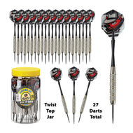 [REFURBISHED] Fat Cat Darts in a Jar Steel Tip 19 Grams 27 Count Refurbished Refurbished GLD Products 