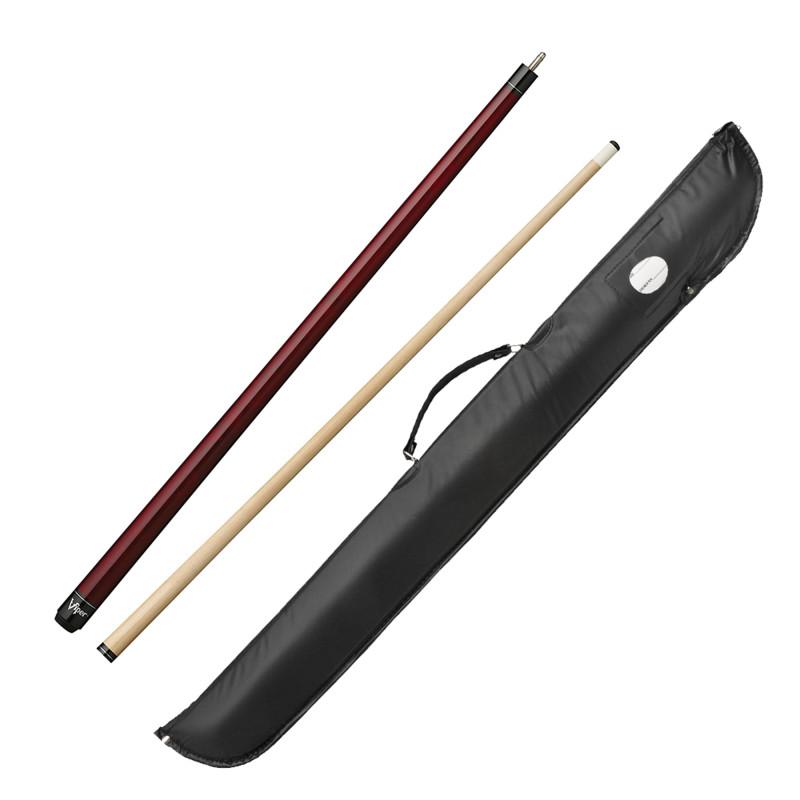 Viper Elite Series Red Unwrapped Cue and Casemaster Q-Vault Supreme Black Cue Case Billiards Viper 